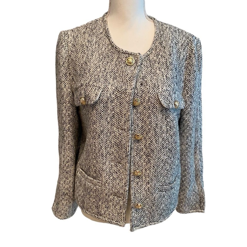 Derek Lam  Collective Tweed Blazer Jacket US Size 14